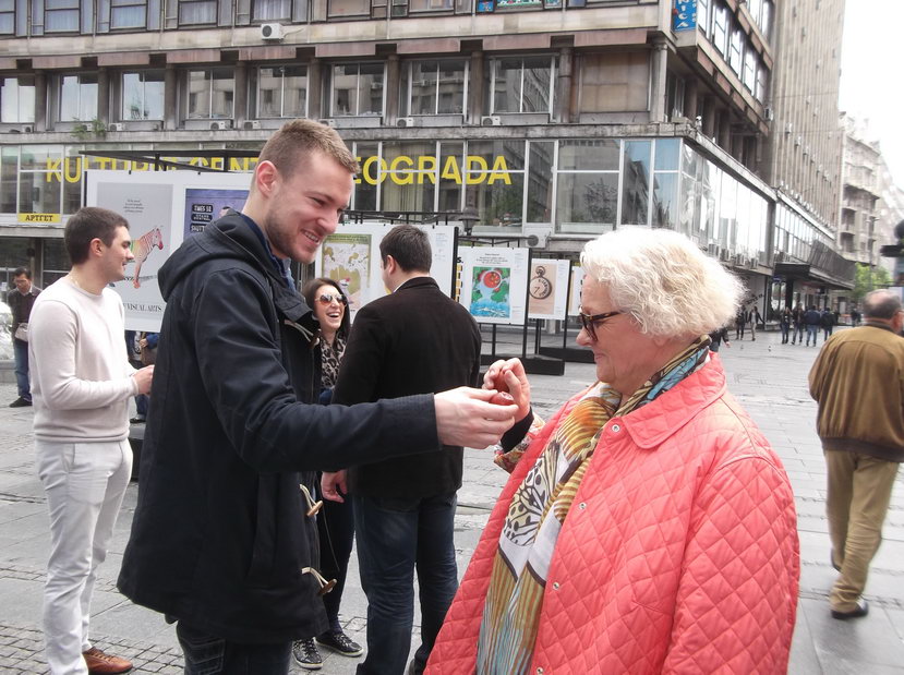 Podеla uskršnjih jaja u Knеz Mihailovoj ulici